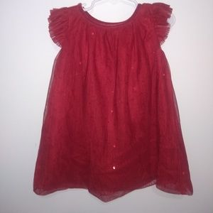 Cat & Jack red sequin party dress